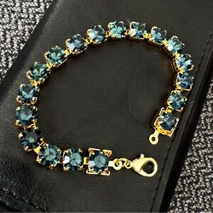 ✨Elegant Dark Blue Swarovski Crystal Bracelet